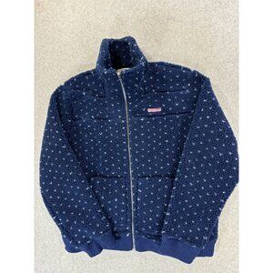 Vineyard‎ Vines Heavy Sherpa Full Zip Jacket (Women's Large) Blue